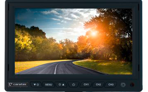 Caratec Safety CSM7010 Monitor für CVBS- und AHD-Kameras 17,6 cm / 7 Zoll  - Rückfahrkameras & Rückfahrsysteme