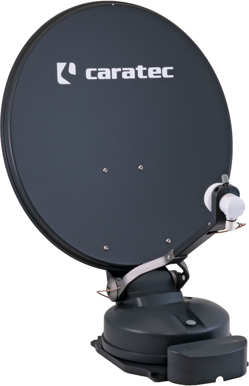 Caratec Smart D Sat Antenne CASAT500S Twin LNB ready 50 cm grau - Camping-Sat-Anlagen
