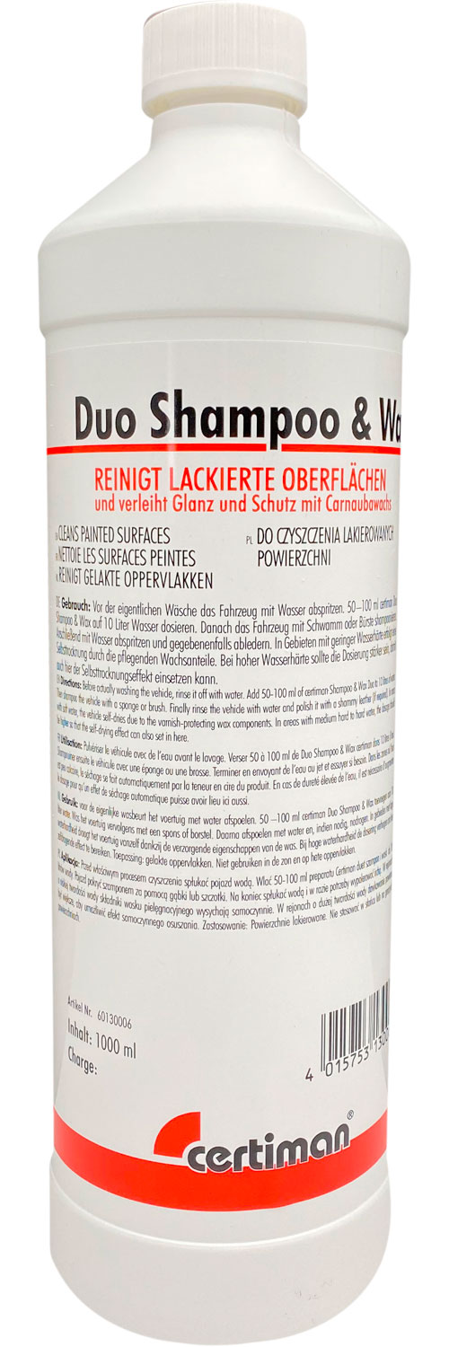 Certiman Duo Shampoo & Wax 1 Liter - Außenbereich & Lack