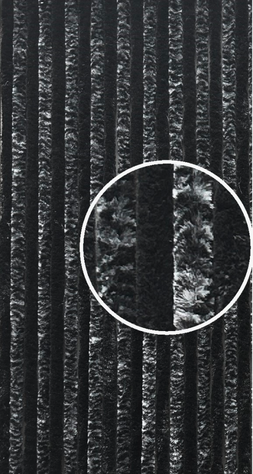 Chenille Flauschvorhang black/blackmix 185 x 56 cm - Türvorhänge & Fliegengitter von Arisol