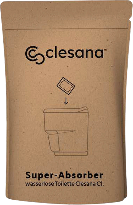 Clesana Super Absorber 20 Beutel für wasserlose Toilette Clesana C1 - Sanitärzusätze & -flüssigkeiten