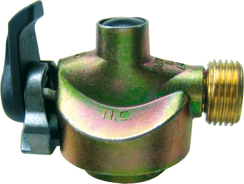 "Clip-On-Adapter G.53 x G.2/G.12 Kupplung D21mm x AG SHELL/KLF-Adapt.-90G SV" - Gasadapter und -kupplung von GOK