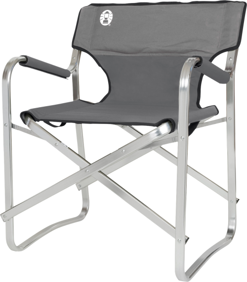 Coleman Deck Chair Klappbarer Campingstuhl Aluminium silber ohne Tisch - Regiestühle