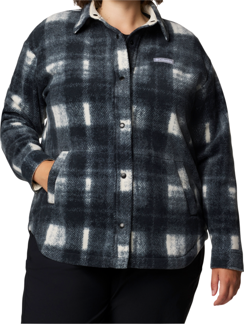 Columbia Benton Springs Fleece Damenjacke dunkelgrau L - Damenjacken