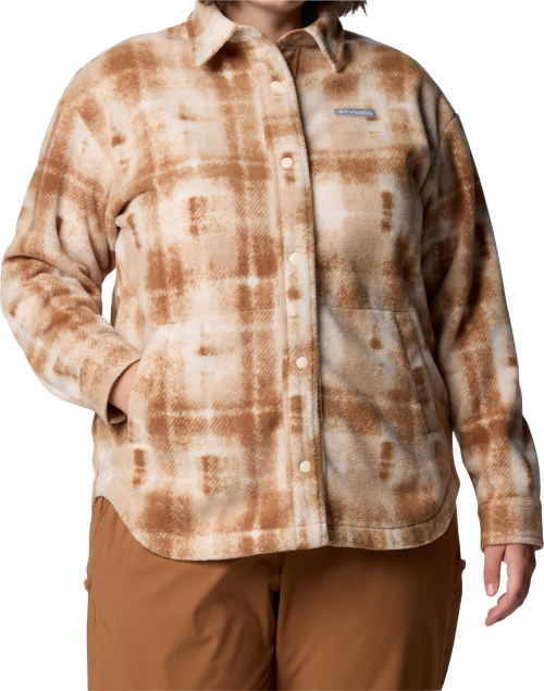 Columbia Benton Springs Fleece Damenjacke hellbraun XL - Damenjacken