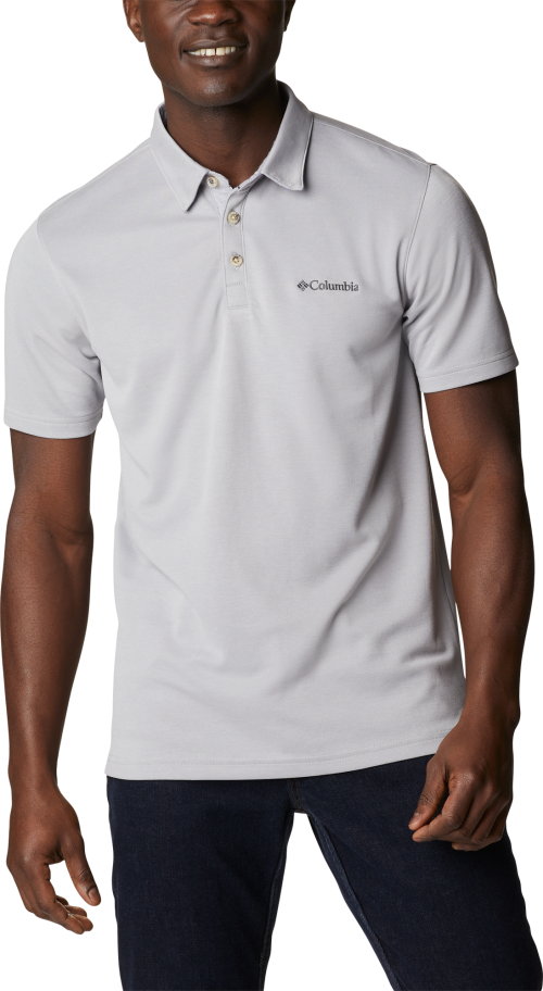 Columbia Nelson Point  Herren Poloshirt   hellgrau XL - Herrenshirts, -hemden & -pullover