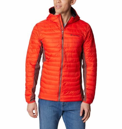 Columbia Powder Pass Herren Hybridjacke rot S - Herrenjacken