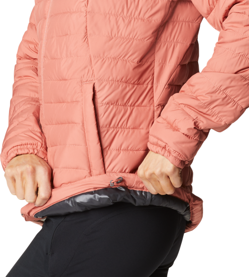 Columbia Silver Falls Hooded Damen Kapuzenjacke dark coral melon XL - Damenjacken