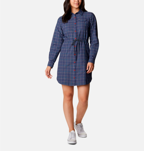 Columbia Silver Ridge Kleid dunkelblau XS - Damenhosen, -röcke & -kleider