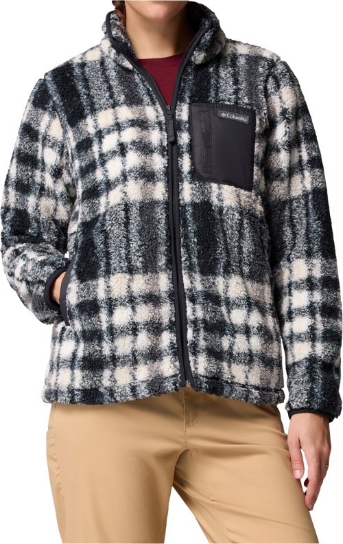 Columbia West Bend Print II Damen Fleecejacke schwarz S - Damenjacken