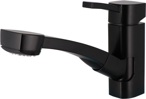 Comet CAPRI Einhebelmischer mit ausziehbarer Dusche PICCINA schwarz - Einhebelmischer