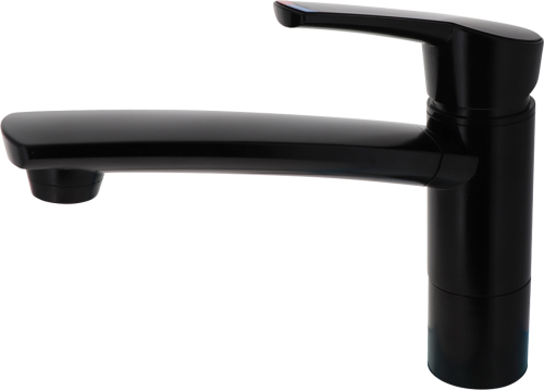 Comet COMO Einhebelmischer Armatur 17 cm Höhe mit 16 cm Auslauf in mattschwarz - Einhebelmischer