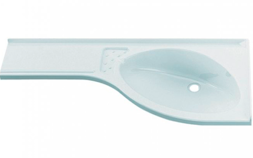 Comet Eckwaschbecken mit Ablage links - Waschbecken