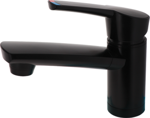 Comet Einhebelmischer COMO Kompakt mit Schalter Auslauf 12 cm mattschwarz - Einhebelmischer