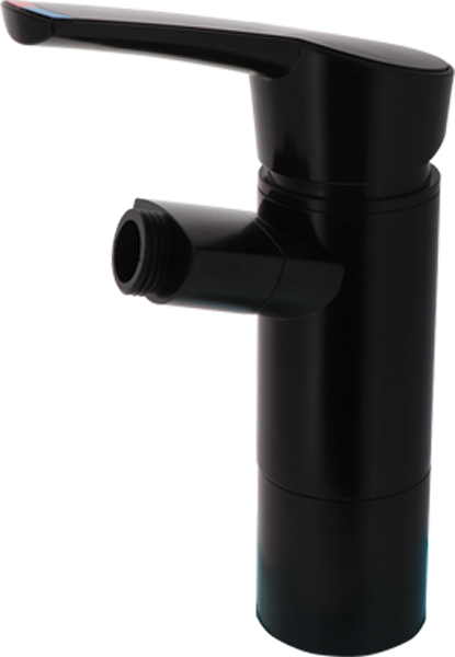 Comet Einhebelmischer COMO mit Duschanschluss 1/2” und Schalter Höhe 17 cm mattschwarz - Einhebelmischer