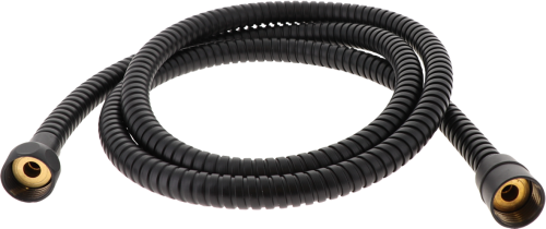 Comet Gliederschlauch mattschwarz 1,5 m - Schlauchadapter