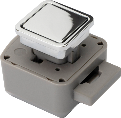 Confurn R-EVOLUTION Push Lock Schließsystem CV chrom glänzend galvanisiert - Vorhängeschlösser & Verriegelungen