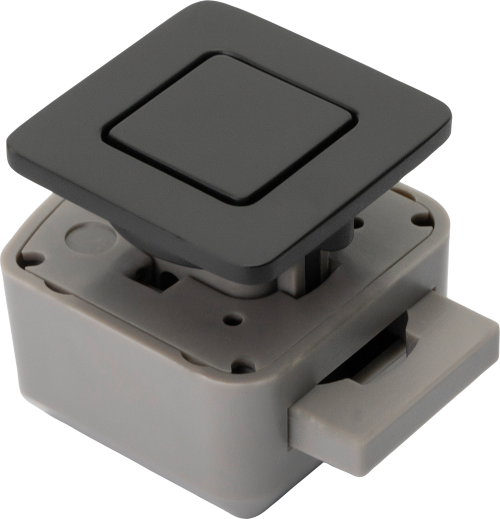 Confurn R-EVOLUTION Push Lock Schließsystem eckig schwarz - Vorhängeschlösser & Verriegelungen