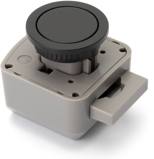 Confurn R-EVOLUTION Push Lock Schließsystem rund schwarz - Vorhängeschlösser & Verriegelungen