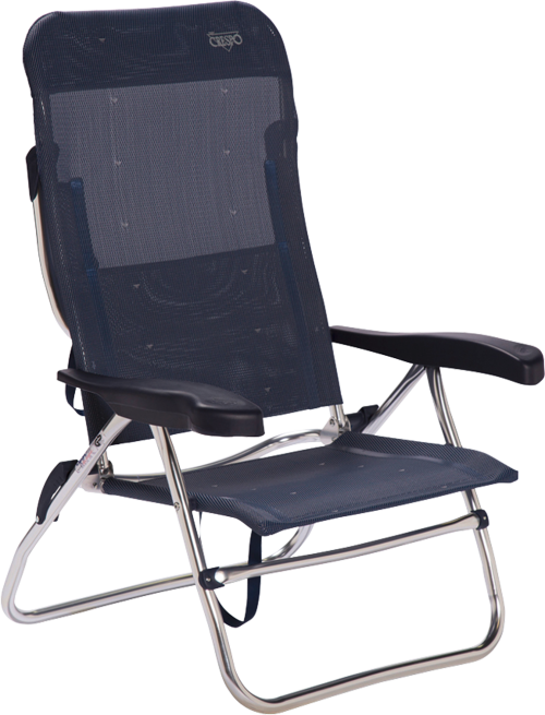 Crespo AL/223 Classic Strandstuhl / Liege dunkelblau - Strandstühle