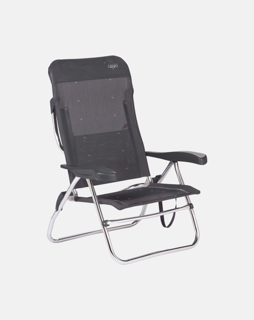 Crespo AL/223 Classic Strandstuhl / Liege grau - Strandstühle