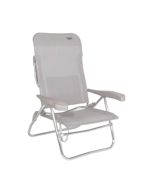 Crespo AL/223 Classic Strandstuhl / Liege hellgrau - Strandstühle