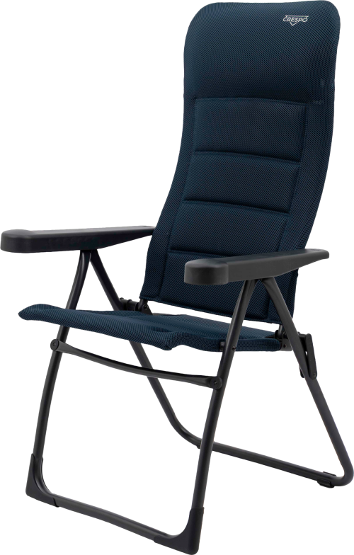 Crespo AP/215-ADS-84 Campingstuhl mit 7-fach verstellbarer Rückenlehne schwarz - Klappstühle