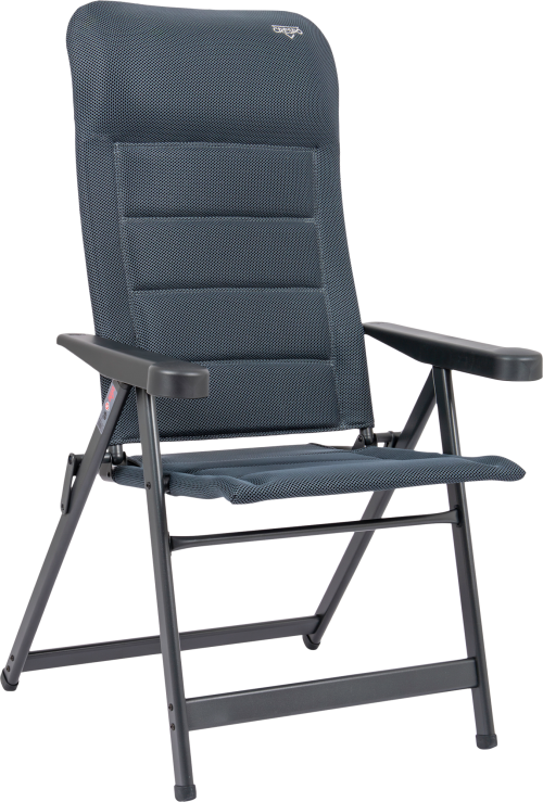 Crespo AP/237-AD-86 Campingstuhl mit 7-fach verstellbarer Rückenlehne grau - Klappstühle