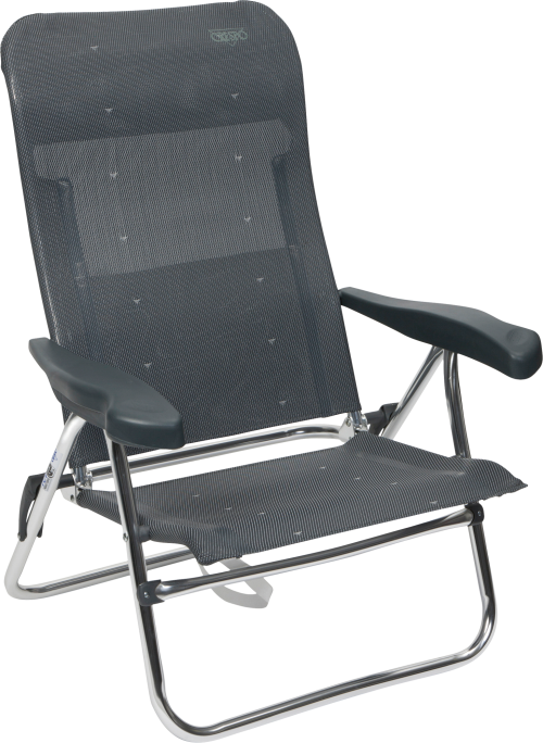 Crespo Classic AL/205 Strandstuhl dunkelgrau - Strandstühle