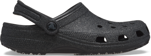 Crocs Classic Glitter Clog Unisex Sandalen schwarz 42-43 - Herrenschuhe