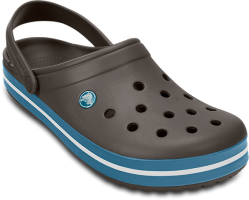 Crocs Crocband Clog Unisex Sandalen dunkelgrau 43-44 - Herrenschuhe