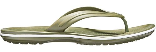Crocs Crocband Flip Unisex Sandalen dunkelgrün 37-38 - Herrenschuhe