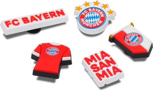 Crocs Jibbitz Bayern FC Schuhanstecker 5er Pack  bunt  - Handschuhe, Gürtel & Sonstiges