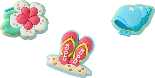 Crocs Jibbitz Beach Time 5er Pack blau  - Handschuhe, Gürtel & Sonstiges