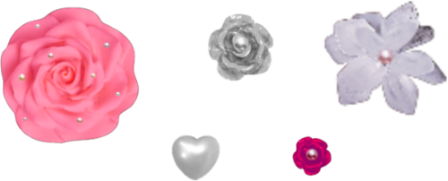 Crocs Jibbitz Boho Flowers 5er Pack pink  - Handschuhe, Gürtel & Sonstiges