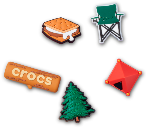 Crocs Jibbitz Gone Caming Schuhanstecker 5er-Pack bunt  - Handschuhe, Gürtel & Sonstiges