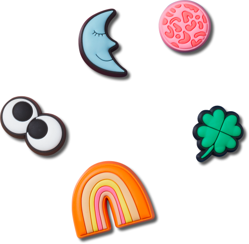 Crocs Jibbitz Schuhanstecker 5er-Pack Doodlez bunt  - Handschuhe, Gürtel & Sonstiges