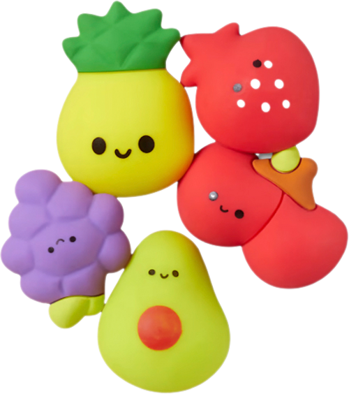 Crocs Jibbitz Squish Fruits Schuhanstecker 5er Pack bunt  - Handschuhe, Gürtel & Sonstiges