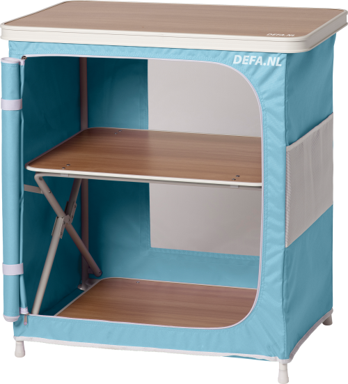 DEFA Campingschrank Beachy 80 x 48 x 80 cm pastellblau - Faltschränke