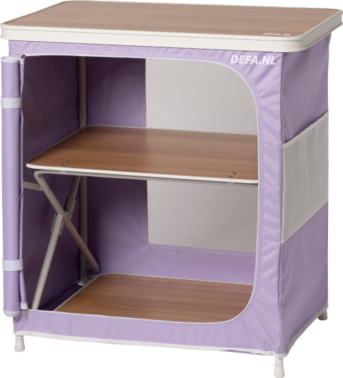 DEFA Campingschrank Beachy 80 x 48 x 80 cm pastellviolett - Faltschränke