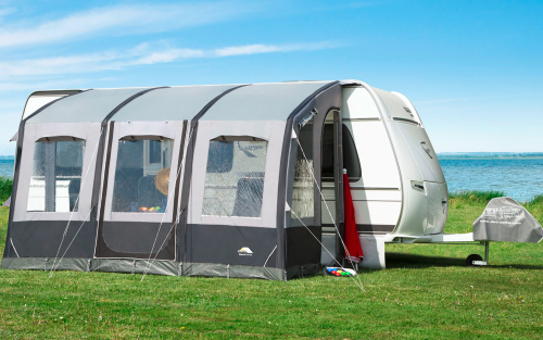 DWT Speed Air aufblasbares Reisevorzelt Größe 2: 275 x 240 cm  - Teilvorzelte