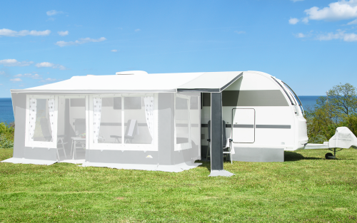 DWT Verandadach für Juwel 4 Seasons Wohnwagenvorzelt 100 x 270 cm links - Teilvorzelte