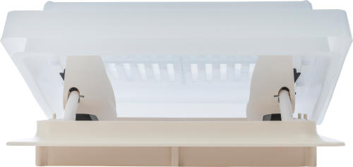 Dachhaube 29 weiß 28x28 mit Verriegelung - Dachhauben von MPK