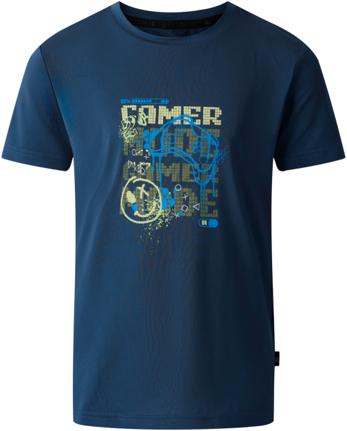 Dare2b Amuse II Kinder T-Shirt blau 128 - Kinder T-Shirts & -hemden von Dare 2b