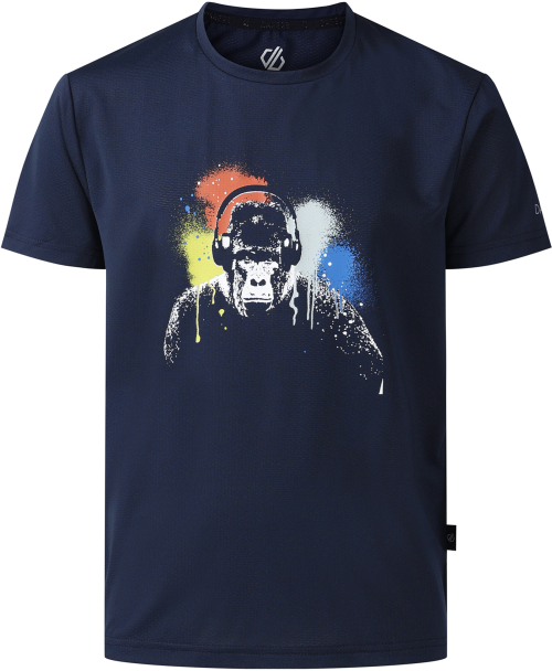 Dare2b Amuse III Kinder Funktionsshirt dunkelblau 116 - Kinder T-Shirts & -hemden von Dare 2b