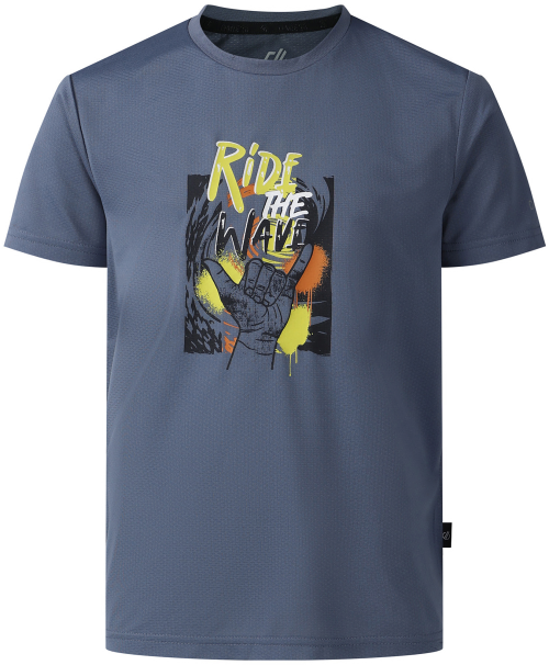 Dare2b Amuse III Kinder Funktionsshirt hellgrau 164 - Kinder T-Shirts & -hemden von Dare 2b