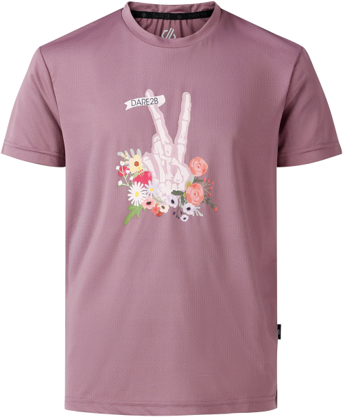 Dare2b Amusing Kinder Funktionsshirt  rosa 128 - Kinder T-Shirts & -hemden von Dare 2b