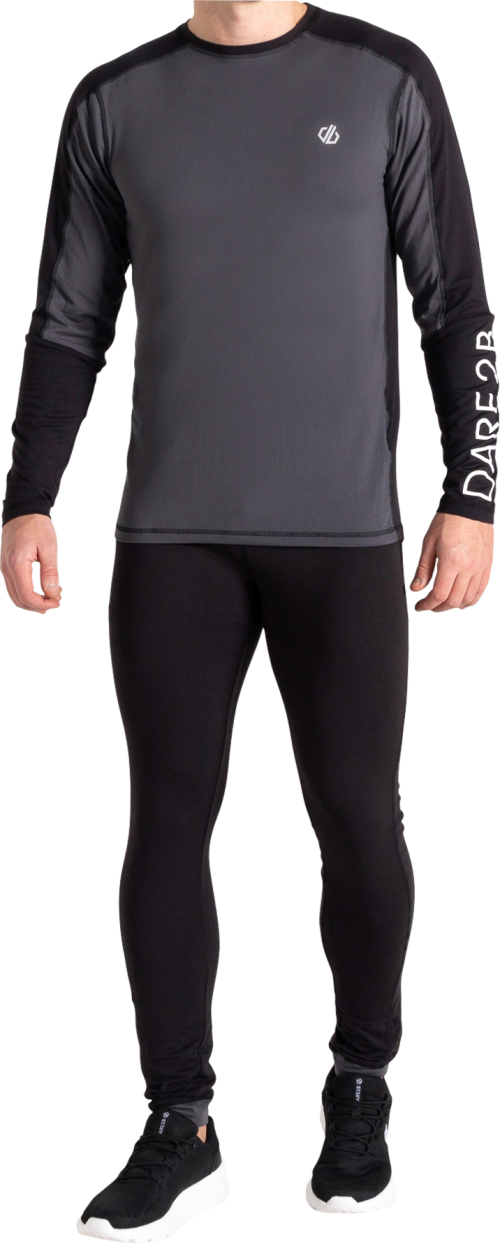 Dare2b Exchange IV Herren Thermo-Baselayer Set 2 teilig schwarz XXL - Herrenshirts, -hemden & -pullover von Dare 2b