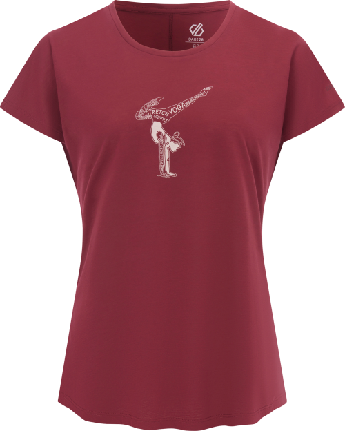 Dare2b Serenity Damen Lightweight T-Shirt rot 46 - Damenshirts, -blusen & -pullover von Dare 2b