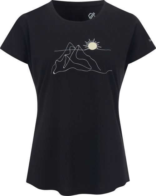 Dare2b Serenity Damen Lightweight T-Shirt schwarz 46 - Damenshirts, -blusen & -pullover von Dare 2b